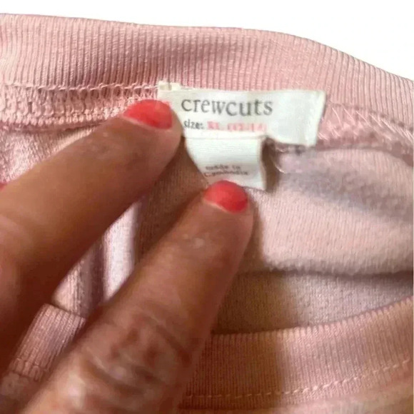 Crewcuts Pink Velour Sweatshirt Kids XL - Picture 6 of 7